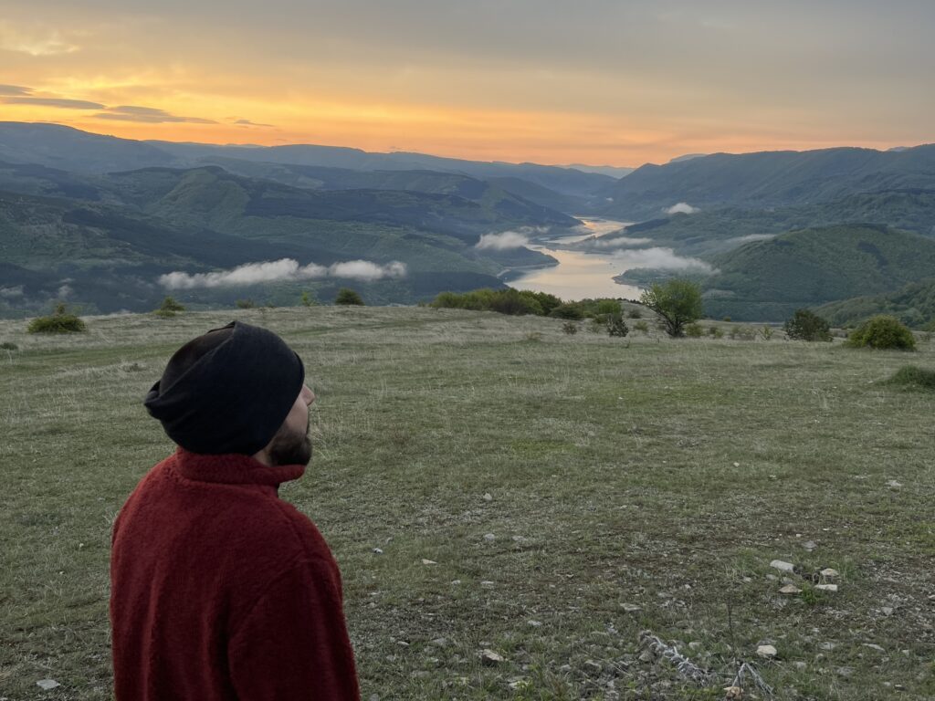 Viewpoint Smilovica over Zavojsko Lake at Stara Planina
